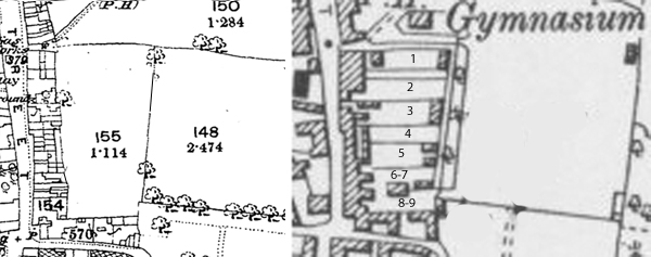 Plan of the plots of land sold off